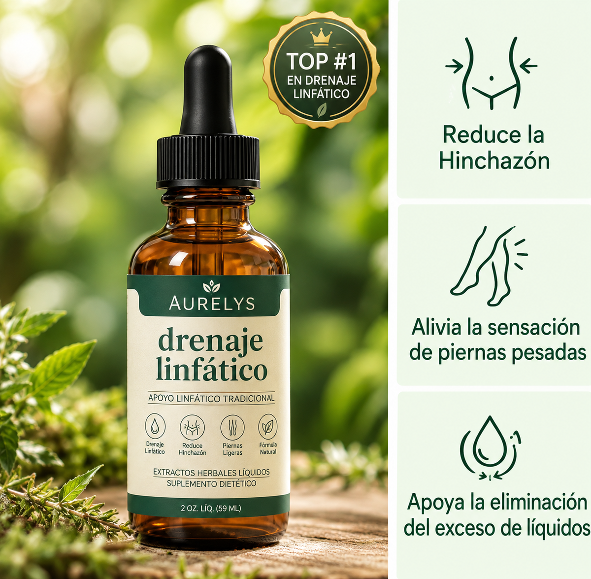 Gotas Aurelys® Desentoxica tu Linfa Naturalmente